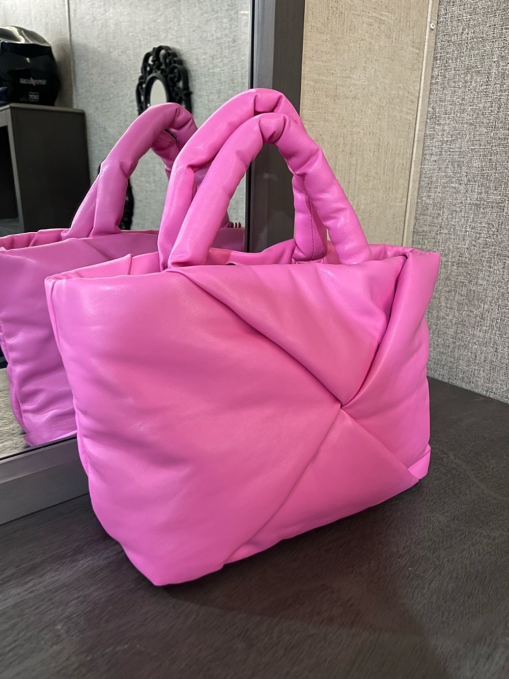 a new day Pink Quilted Top-Handle Tote